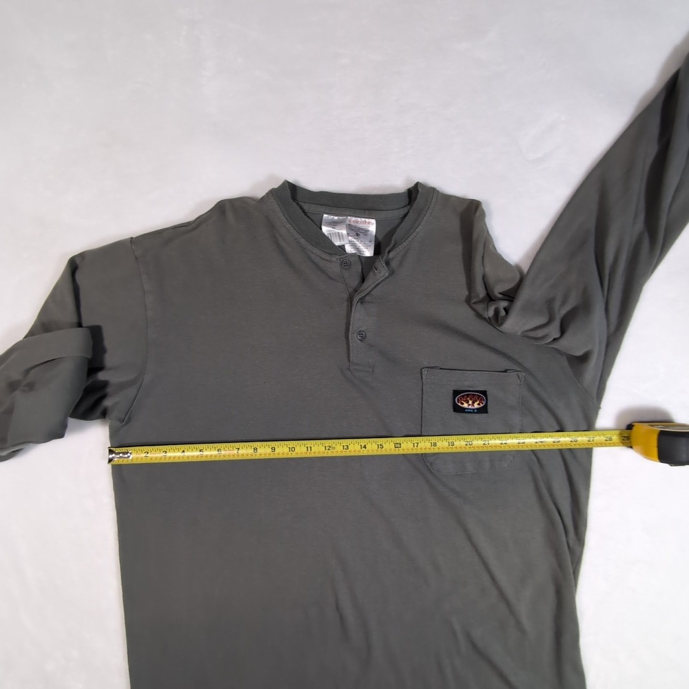 3 Rasco FR Henley T-Shirt Mens Lot 3XL Long Sleeve Flame Resistant HRC 2 GTF454 - Picture 5 of 16